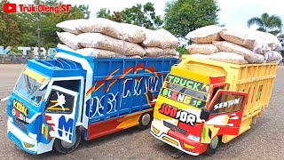 Truk oleng muatan merang padi, DJ andaikan engkau tau