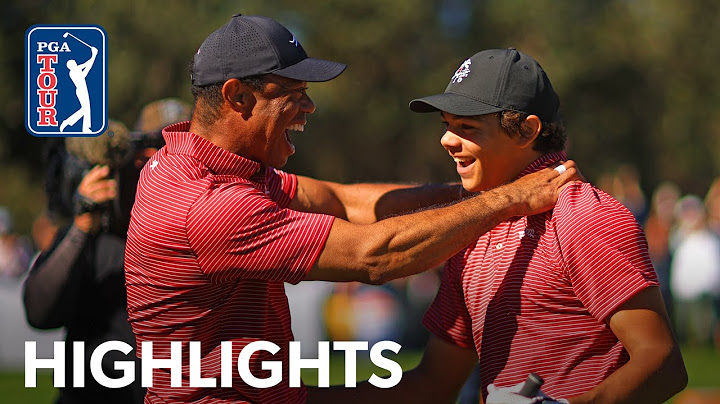 Tiger and Charlie Woods shoot 15-under 57 | Round 2 | PNC Championship | 2024