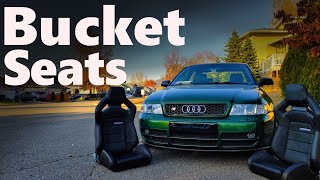 Transforming The S4 Interior With Bucket Seats! | Installing Corbeau RRX's