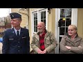 2nd Lieutenant Matthew Schlagel First Salute with Grandad