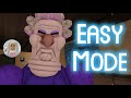 Grumpy gran scary obby roblox gameplay walkthrough easy mode  first place no death 4k