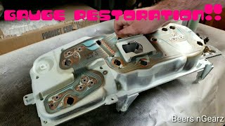HOW TO RESTORE A GAUGE CLUSTER!!!!