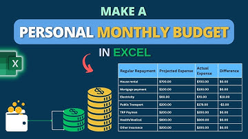 Create Your Personal Monthly Budget with Excel