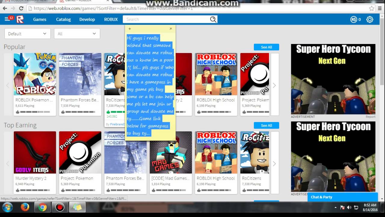 Roblox please donate me robux pls. - YouTube