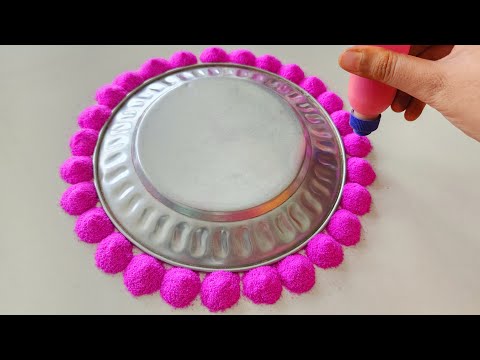 Top Easy Diwali Plate Trick Rangoli Design | थाली लाओ दिवाली की रंगोली बनाओ | Simple Diwali Rangoli