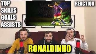 RONALDINHO - Dribbling, Skills, Goals, Assists, Passes | THE  WITCHER !!! | FIRST TIME REACTION