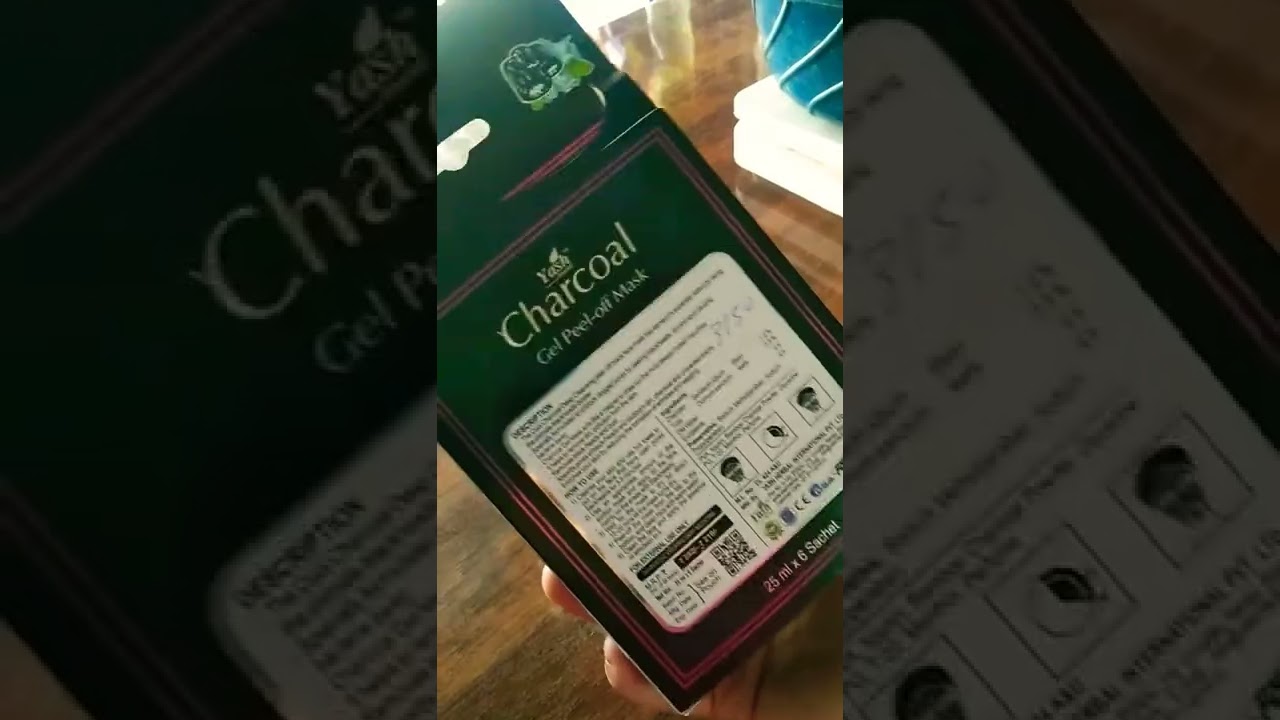 facepack Yash herbal charcoal gel peel off mask YouTube