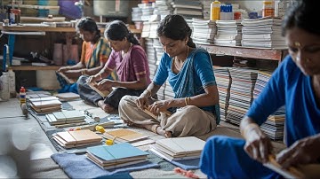 ✨ Notebook Binding Process – Step-by-Step Guide | DIY Notebook Making