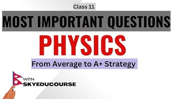 Physics Most Important Questions || Don
