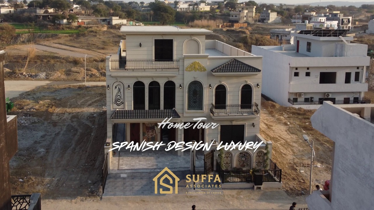 Luxury Spanish Design House for Sale in B-17 Multi Gardens E Block | 40x70 Modern Home Tour