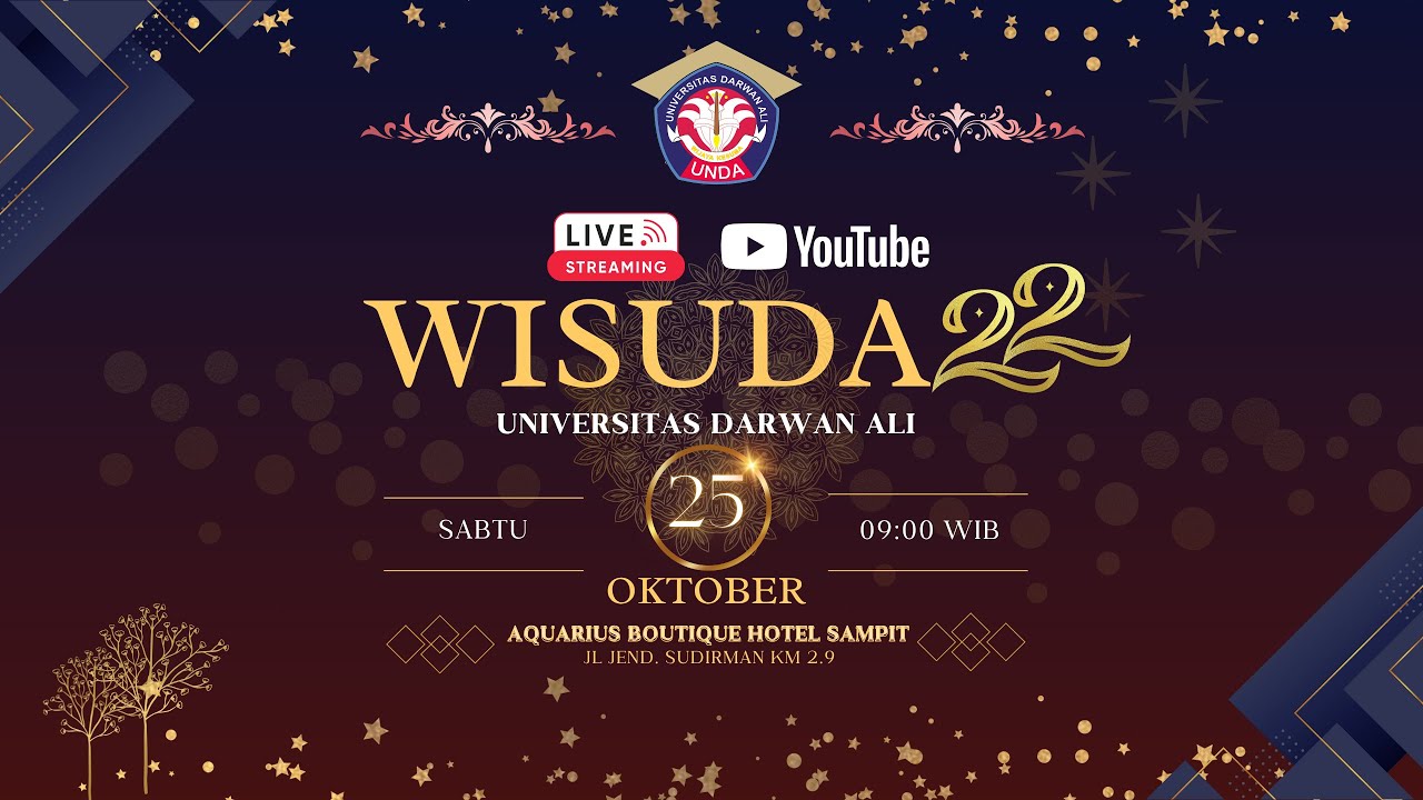 Undaa 🎓 UNDA University Graduation Ceremony | Wisuda UNDA 2025 Live! - YouTube