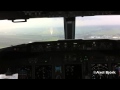 KLM Boeing 737-700 landing in Amsterdam (Cockpit view)