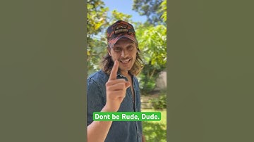 Don’t be Rude, Dude!  #aussies #aussie #motivation #aussiethings #comedy #aussiesdoingthings #viral