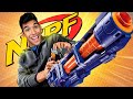 GUERRA DE NERF COM NERF GIGANTE !!