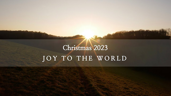 Joy to the world: our Christmas message for 2023