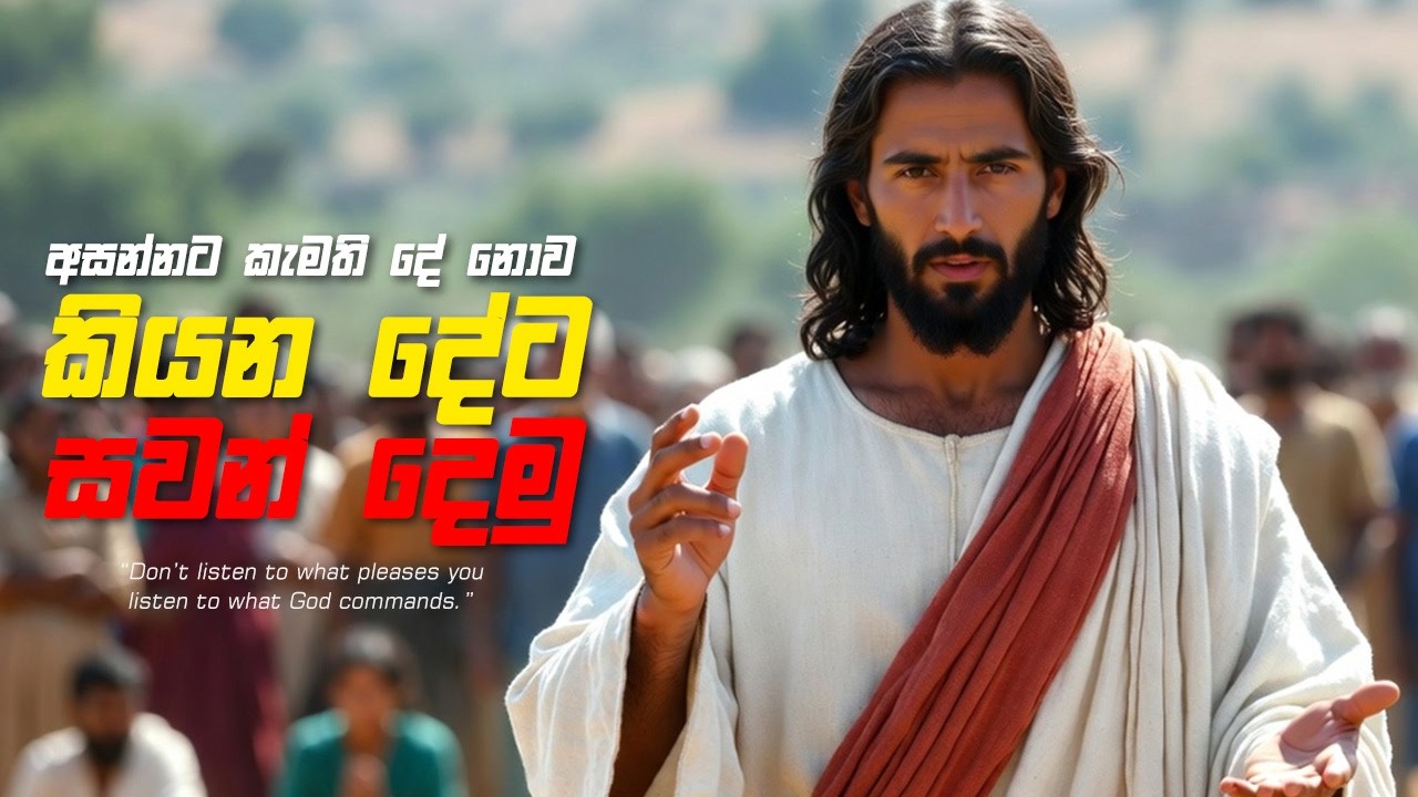 අසන්නට කැමති දේ නොව කියන දේට සවන් දෙමු