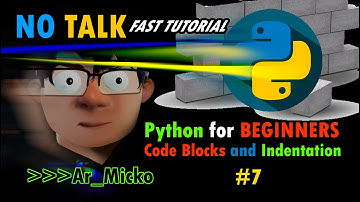 Code Blocks and Indentation/Python Tutorial for People in a Hurry/ Beginners Guide
