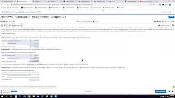 BUA 243 Ch. 25 Individual Assignment P25-22A