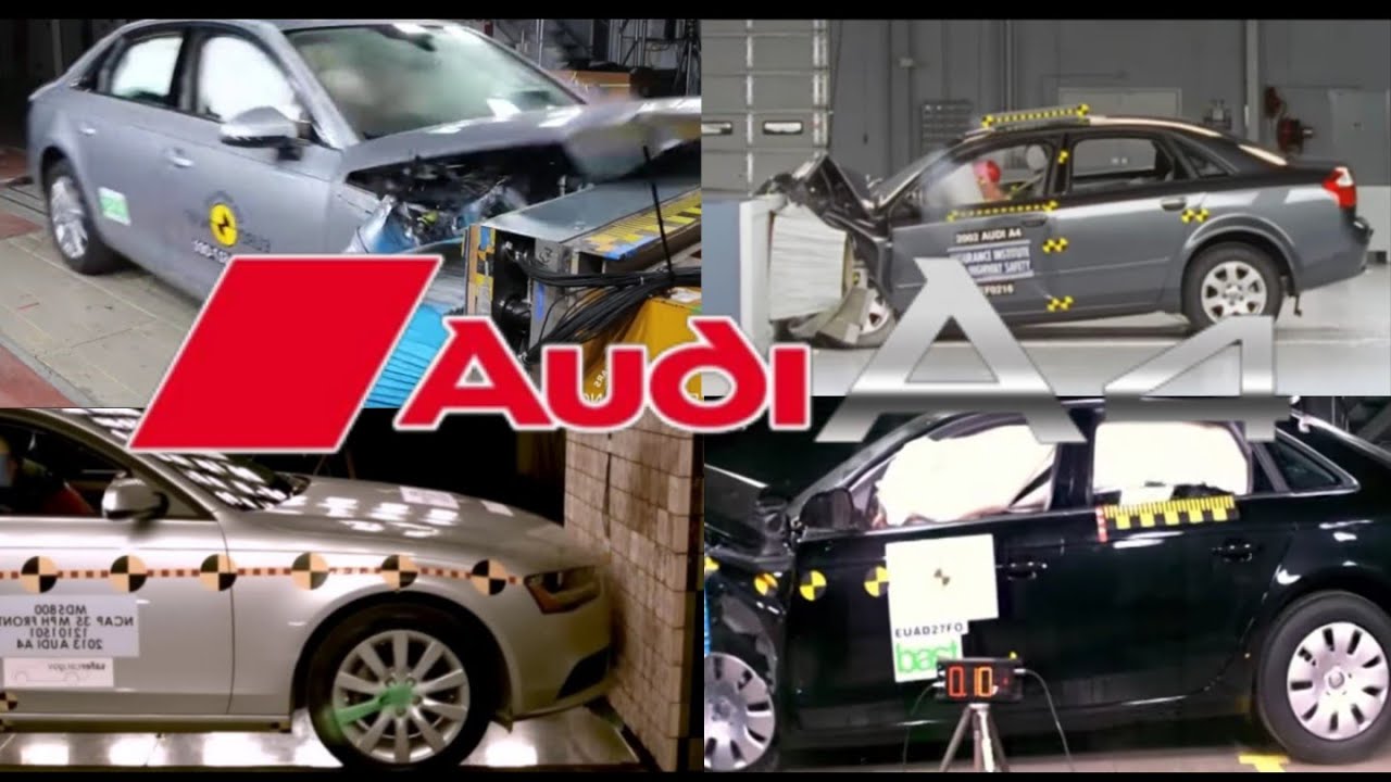 AUDİ A4 CRASH TEST COMPARİSON - YouTube