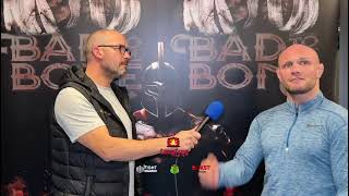 Chris Fishgold talking about his Bare Knuckle Boxing fight tomorrow on Bad to the Bone