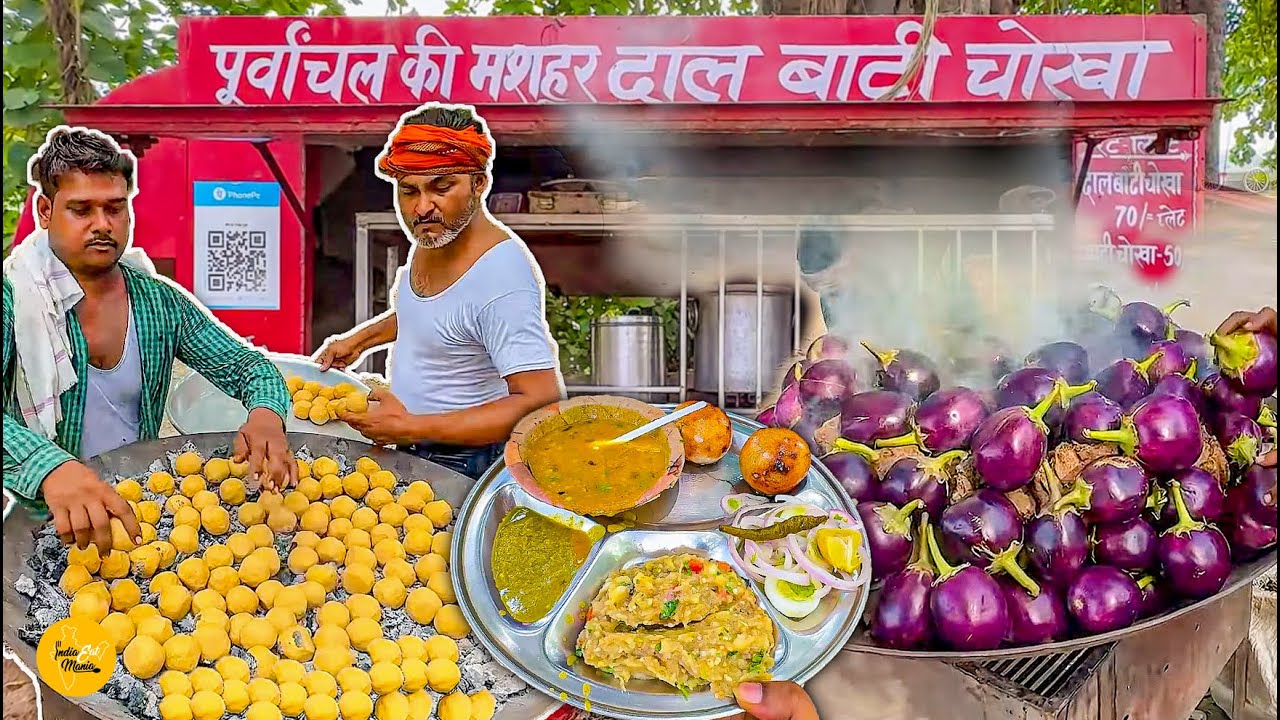 Kanpuriya Style Desi Bati Chokha Recipe In Kanpur l Kanpur Street Food
