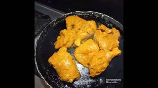 #chicken tikka on gas stove#