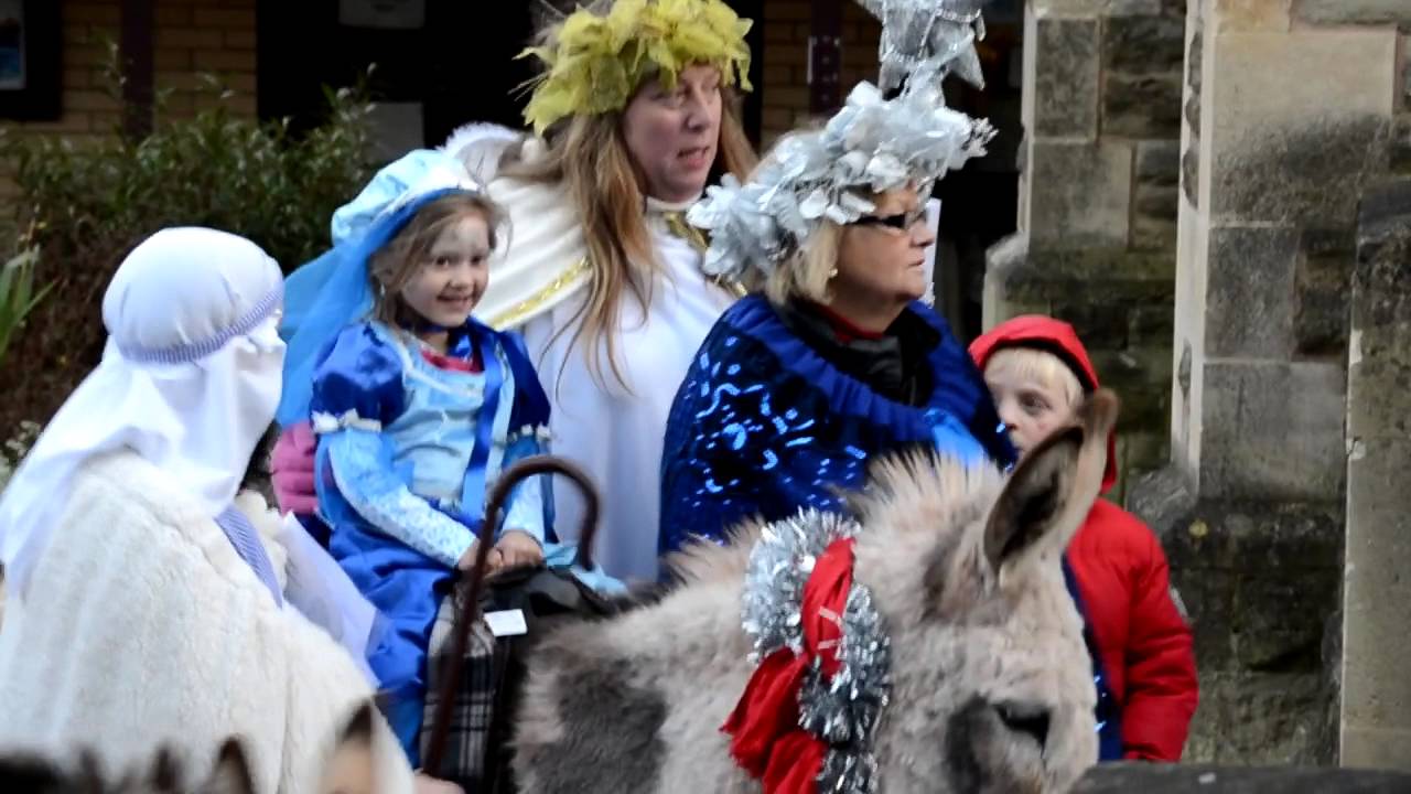 Christmas procession and Nativity play - YouTube
