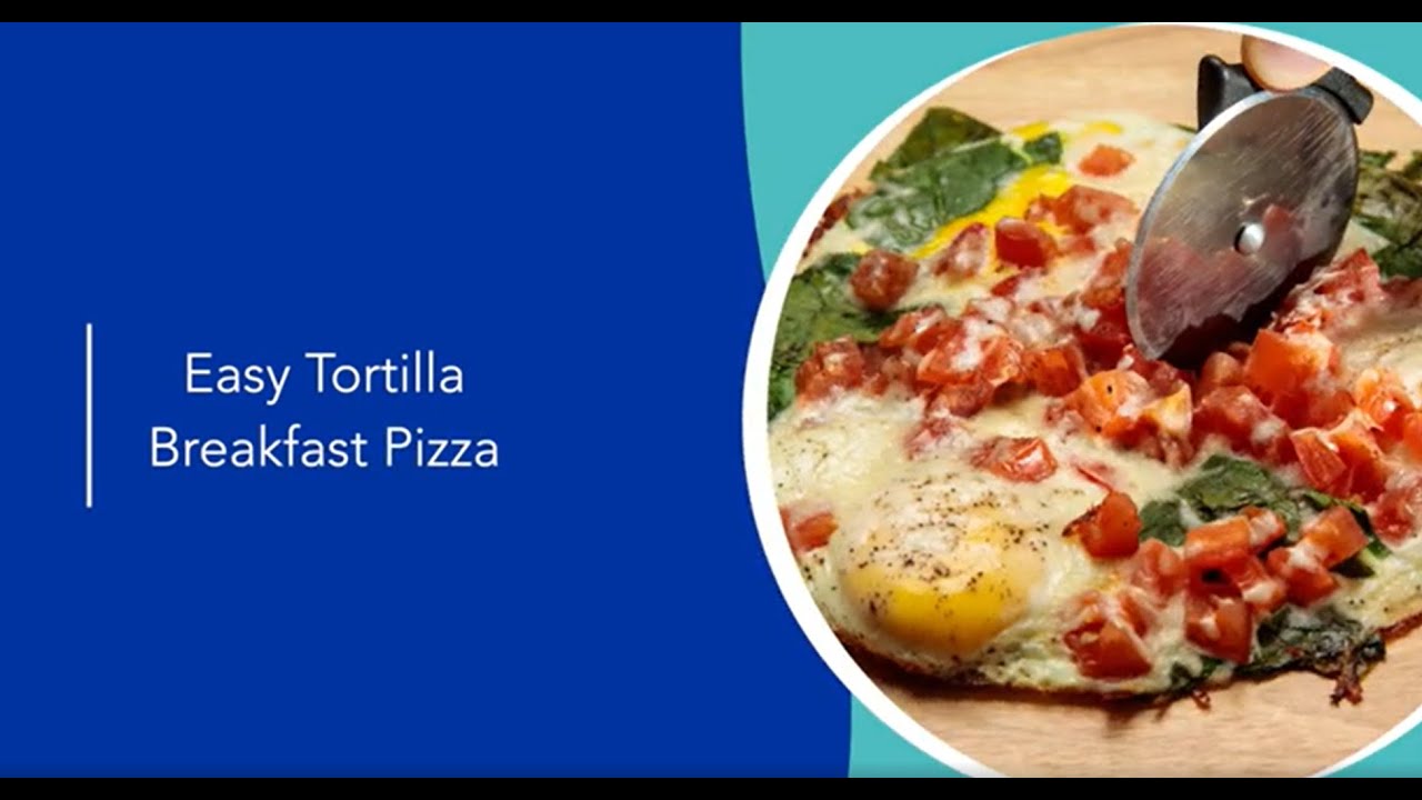 Easy Tortilla Breakfast Pizza YouTube