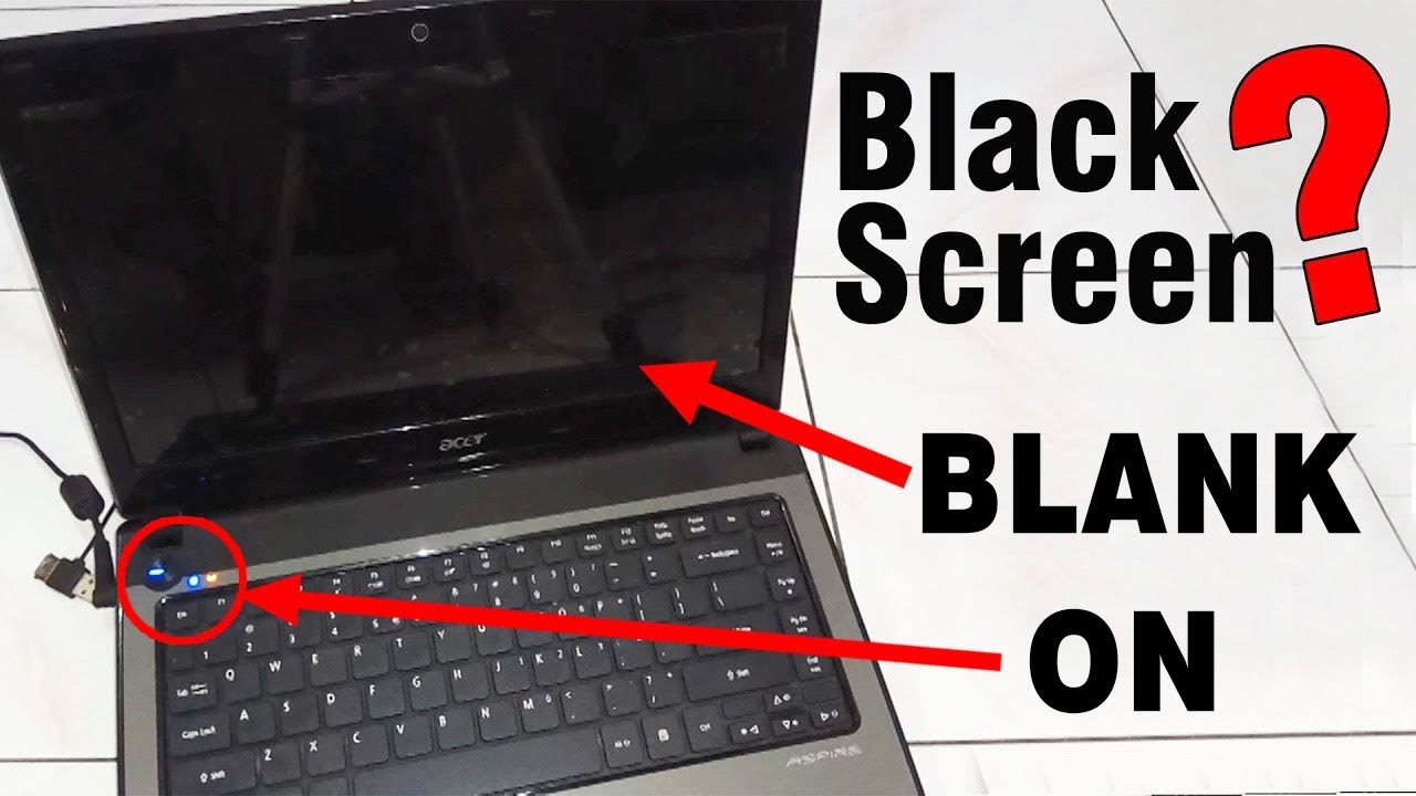 Cara Mengatasi Black Screen Tidak Mau Masuk Windows/Power Menyala Layar Blank - Youtube