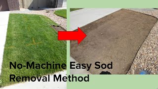 NoMachine easy sod/turf removal method
