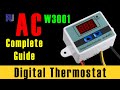 How to use xhw3001 ac digital thermostat temperature control  robojax