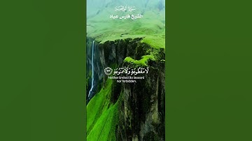 وَأَصْحَابُ الْيَمِينِ مَا أَصْحَابُ الْيَمِين_ تلاوة من سورة  الواقعة _ الشيخ فارس عباد