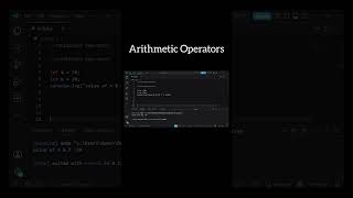 JavaScript Arithmetic Operators Explained 🔥  #shorts #tech