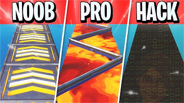 NOOB vs PRO vs HACKER Parkour Course! (Fortnite Creative)