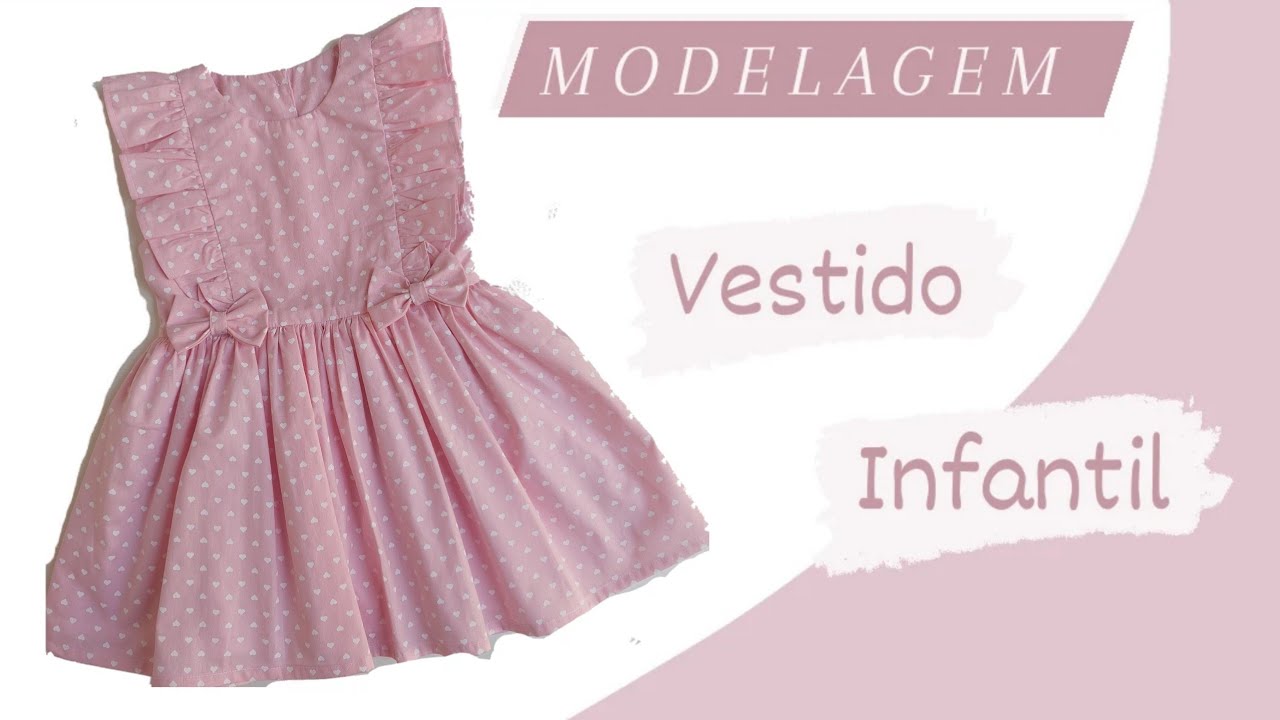 moldesdicasmoda.com - Molde de vestido para meninas com 5 anos de