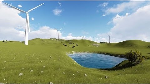 SEA-TECH : Sketch Up pro to Blender To Lumion, customised animated object, wind turbine