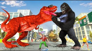 Angry Gorilla City Attack Game - Android GamePlay screenshot 1