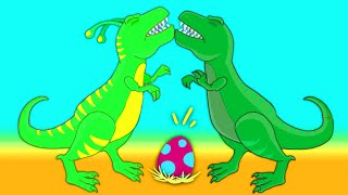 Groovy The Martian transforms into a trex dinosaur to save a dinosaur egg that is in danger!