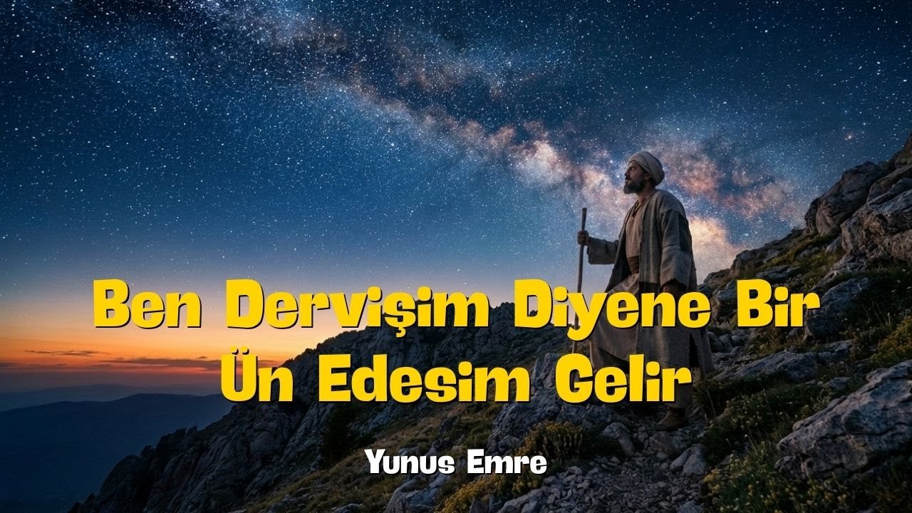 Ben Dervişim Diyene Bir Ün Edesim Gelir - Yunus Emre | Tasavvuf / Sufi