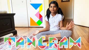 Easy Tangram Number Three | Easy Tangram Numbers | How to make Number 3 with Tangram by Saanvi