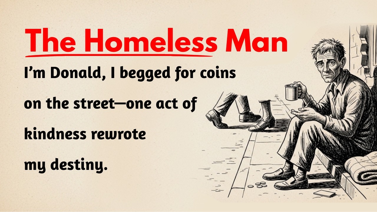 Learn English through Stories Level 3 🤌 The Homeless Man | English Listening Practice
