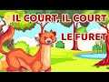 Il court il court le furet  dance  comptine avec paroles chante et danse avec papa poule