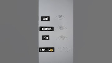 How to draw eyes (noob vs beginners vs pro vs experts) #shorts