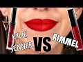 Kylie Cosmetics Liquid Lipstick VS Rimmel Stay Matte Liquid Lip Colors || Battle of the Holiday Reds