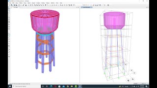 Elevated Water Tank Structure | Elevated Water Tank Modeling in SAP2000