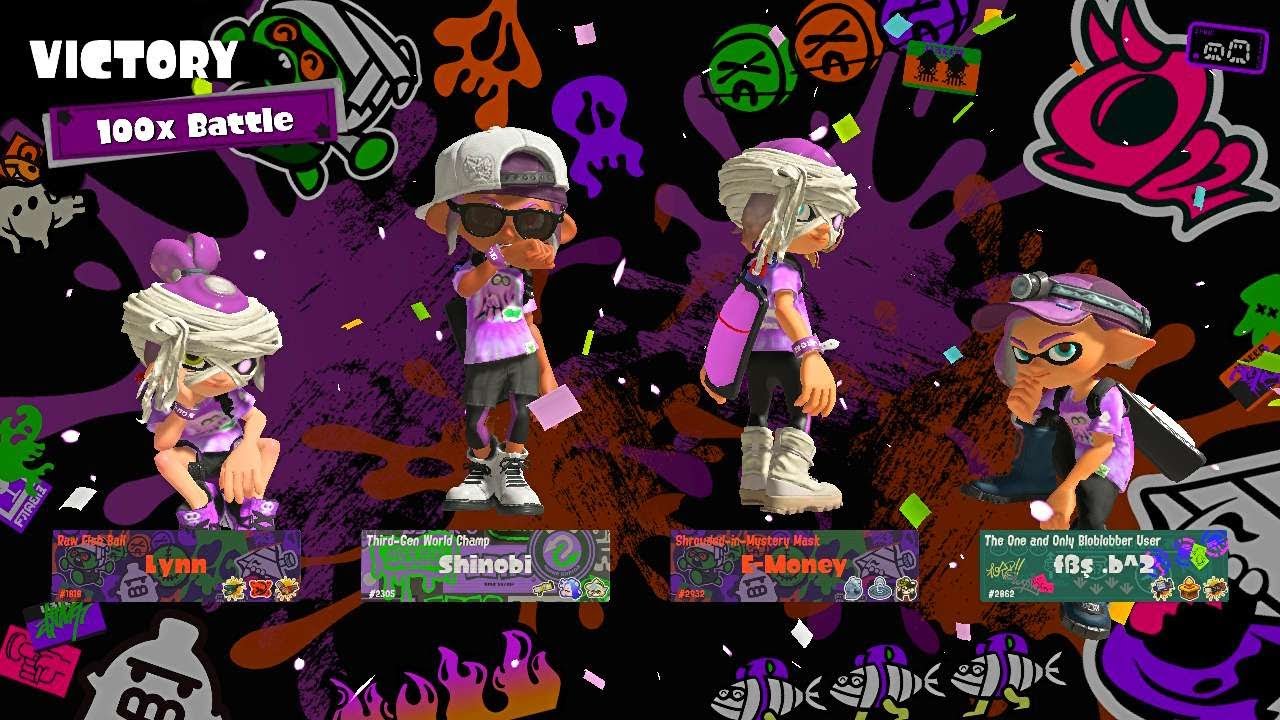 Splatoon 3- 100x Battle Team Ghost - Splatoween Splatfest - YouTube
