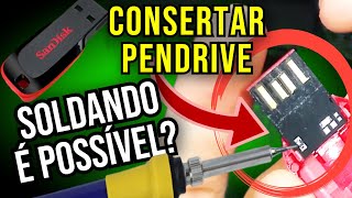 COMO CONSERTAR PENDRIVE - Será que a solda jumper resolveu o problema