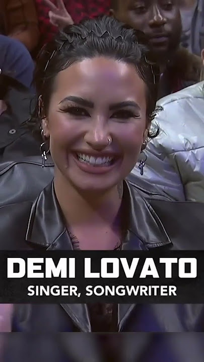 Demi Lovato in the house. 🎵 ❤️ 💙 | LA Clippers