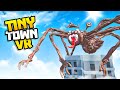 SPIDER SIREN HEAD Climbs the SCP Tower! - Tiny Town VR