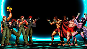 [KOF Mugen] Ralf Jones Team vs Joe Higashi Team